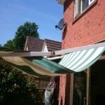 Awning cover sagging
